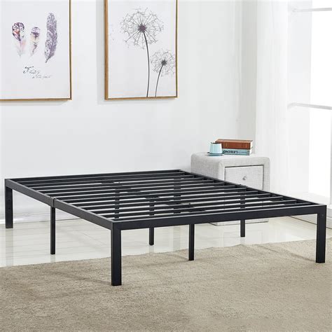 standard metal bed frame queen